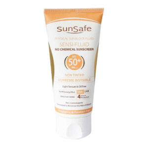 فلوئید ضد آفتاب SPF50+ فیزیکال سان سیف مناسب پوست ‌های حساس | Sunsafe Sensi SPF50+ Fluid No Chemical Sunscreen