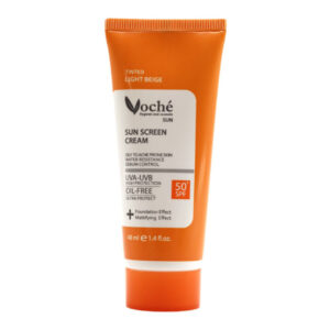 کرم ضد آفتاب پوست چرب و مستعد آکنه بژ روشن وچه | Voche Oily & Acne Prone Skin Light Beige Sunscreen SPF50