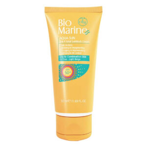 کرم ضد آفتاب رنگی بایومارین اس پی اف 50 مخصوص پوست مختلط و چرب بژ روشن | Aqua Sun 3 In 1 Total Sunblock Cream SPF50