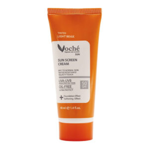 کرم ضد آفتاب پوست خشک و معمولی بژ روشن وچه | Voche Dry & Normal Skin Light Beige Sunscreen SPF50